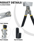 Heavy Duty Sheet Metal Seamer Pliers with Chrome Vanadium Steel Non Slip Rubber Grip Straight 80mm or 150mm Jaws