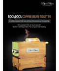 Home Coffee Bean Roaster 250 with Transparent Glass Chamber Noiseless Operation Large Capacity Rapid Cooling 110V Power Energy Efficient