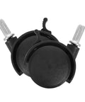 Close-up of 6 Heavy Duty Swivel Caster Wheels with Brake for Laundry Carts & Small Furniture Durable & Easy Spin replacement wheels.