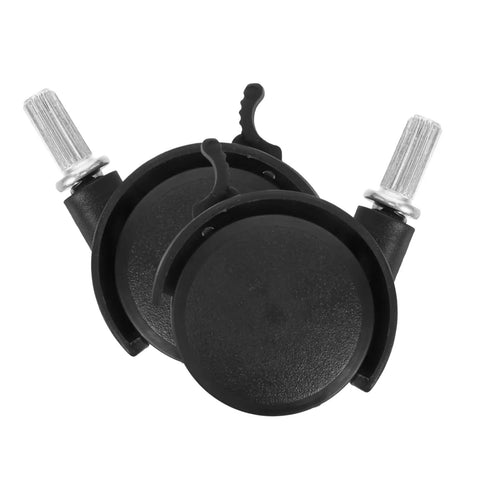 Close-up of 6 Heavy Duty Swivel Caster Wheels with Brake for Laundry Carts & Small Furniture Durable & Easy Spin replacement wheels.