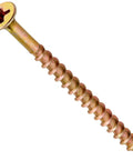 All Purpose Wood Screws With Phillips Drive For Interior Projects 8 Inch By Two And A Half Inch Yellow Zinc Coated Bugle Head Fasteners