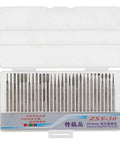 30 Piece 2.35Mm Shank Titanium Coated Diamond Burrs Set For Rotary Tools in plastic case with assorted shapes