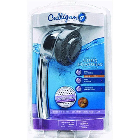 Handheld Water Filtration Showerhead With Chrome Finish Cuts Chlorine And Sulfur Odor For Softer Skin And Hair 5 Spray Settings