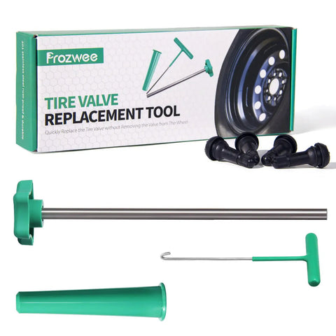 Ultimate Tire Valve Stem Core Replacement Tool Kit For Cars Trucks And Motorcycles That Quickly Fix Leaky Valves With 4 TR413 Valve Stems