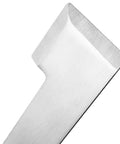 Close-up of Heavy Duty Stainless Steel J Hook Hive Tool 10.6 Inch Beehive Scraper And Frame Lifter For Beekeeping Tools, edge detail