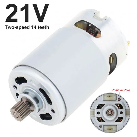 RS550 21V Beefed Up High Speed DC Micro Motor For Mini Saws And Reciprocating Saws, 29800 RPM, 60W Output, side view