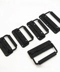 Spring Loaded Flush Pull Handle Kit for Tool Boxes and Cabinets, Heavy Duty Metal Hardware shown in black on white background