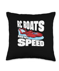 Throw Pillow For Sailboat Lovers Who Are All About Speed And Nautical Vibes Double Sided Sailboat And RC Boat Design Cozy Polyester Fill Sewn Closed Edges Perfect Yacht Club Decor For Living Room Or Bedroom, featuring RC Boats graphic.