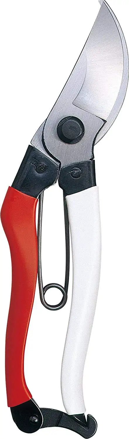All Purpose Bypass Pruner For Garden Trees And Shrubs, 200mm Length, 25mm Cutting Capacity, Lightweight 202g, Red Ergonomic Grip