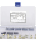 Thread Repair Kit 12Pcs M8 X 1.25 Self Tapping Thread Insert Tool Set With Vibration Anti Loosening For Auto And Industrial Applications Heavy Duty Easy For Car Repairs Trucks Trains Ships Machinery Electronics And Plastics in plastic case