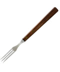 Granny Fork With Walnut Handle High Carbon Stainless Steel Dinner Fork For Meat And Vegetables Durable Kitchen Utensil Three