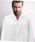 Mens Long Sleeve Lab Coat For Doctors And Medical Students Unisex Clinical Coat With Comfortable Fit Easy On Off Durable Medical Gear