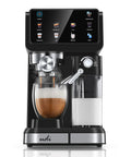 Big Time 20 Bar Espresso Machine And 9 In 1 Coffee Maker With Glowing Led Panel Easy Steam Milk Frother countertop appliance brewing espresso