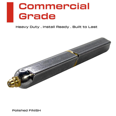 5 Inch Weldable Bullet Hinge Heavy Duty Teardrop Barrel Hinge With Grease Zerks For Smooth Daily Use Weld On Gate Grill And Smoker Hinge, polished finish