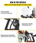 Heavy Duty Magnetic Drill Press Featuring A Heavy Hitter 1200 Watt Motor and user-friendly features, including a coolant bottle and ergonomic handle.
