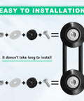 Quick Release Fastener Kit For Cars 4 Piece Bumper Trunk Fender Hatch Latch System With O Rings Washers And Stainless Screws