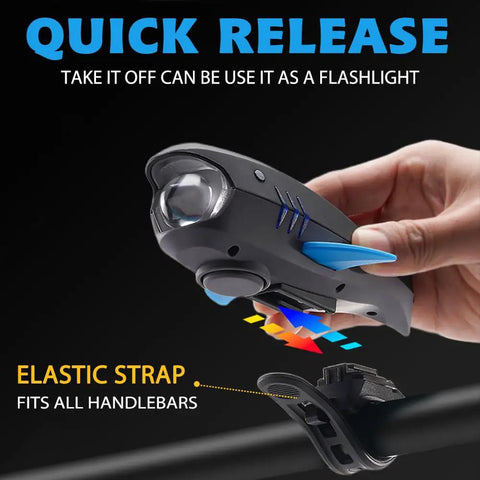 Bike Horn With Light 120dB Electric Bell And 400LM Rechargeable Headlight, IPX4 Waterproof Kid Friendly Bike Accessory For Boys And Girls, Fits Scooters, Easy Install With Battery Included, Great For Day Or Night Rides