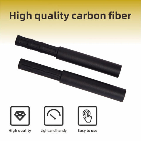 8 Pack Golf Club Shaft Extensions Carbon Fiber 0.49 Inch Small End 0.595 Inch Thick End By 3 Inch Length Built For Real Performance