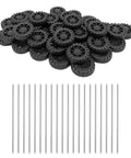 Dope Plastic Toy Car Wheel Set With 2mm Dia Shafts 40 Pack 30mm Wheels And 100mm Rod Axles for RC models and hobbyists