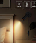 2 Pack Dimmable LED Uplights For Indoor Use With 10 Ft Cord Adjustable 3000K 4000K 5000K Color Temperature by bedside