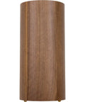 Freestanding Toilet Paper Holder With Walnut Veneer On Birch Plywood Holds Mega Rolls And Extra Spares, front view