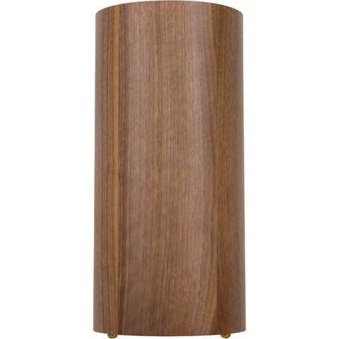 Freestanding Toilet Paper Holder With Walnut Veneer On Birch Plywood Holds Mega Rolls And Extra Spares, front view
