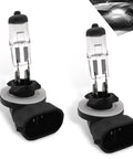 2 Pack 88127W 12V Halogen Car Bulbs For Low Beam And High Beam Quartz Glass Built Tough Heat Proof Easy Plug Replacement Parts Universal White Automotive Lighting Accessories
