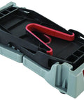 Compact Range Vise With Folding Forks And NonMarring Cradle For Easy Transport And Safe Firearm Cleaning, black and gray polymer