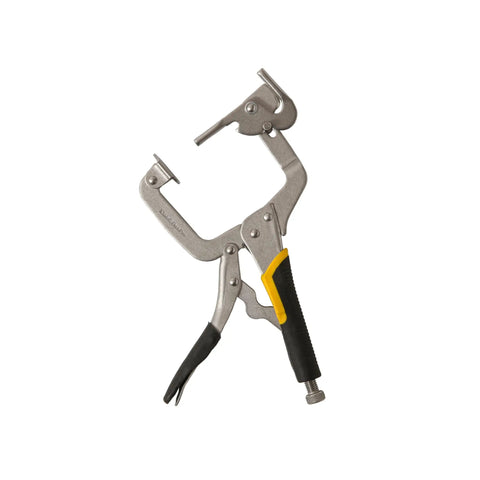 13 Inch Right Angle Corner Clamp With Dual Pins for Thin and Thick Wood, adjustable turn knob, visible in open position