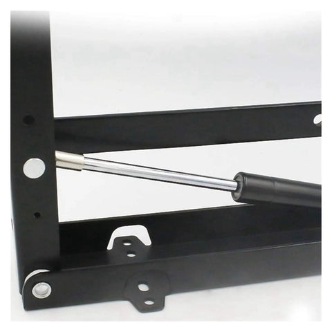 Close-up of Heavy Duty Pair Folding Hinge Stool Brackets showing cold rolled steel construction for wardrobe closet support.