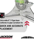 Pipe Marker Centering Tool With Eight Inch Y Type Head For Center Lines And Angle Marks In Pipes And Tanks Curv O Mark Jumbo 7
