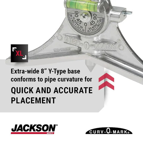 Pipe Marker Centering Tool With Eight Inch Y Type Head For Center Lines And Angle Marks In Pipes And Tanks Curv O Mark Jumbo 7