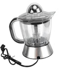 Dioche 25-Watt Electric Citrus Juicer With 1L Large Capacity, Dual Way Orange Extractor For Lemons And Grapefruits with transparent body.