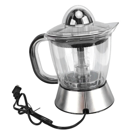 Dioche 25-Watt Electric Citrus Juicer With 1L Large Capacity, Dual Way Orange Extractor For Lemons And Grapefruits with transparent body.