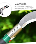 Close-up of Two Piece Manganese Steel Weeding Sickle Set With Short Handles For Durable Grass Cutting