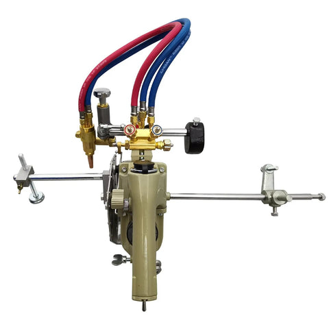 Portable gas steel cutter with dual torch heads and quick change tips for metal fabrication. Shop Rugged Portable Gas Steel Cutter Slides Through 0.2 To 1.2 Inch Plate With Dual Torch Heads And Three Quick Change Tips 110V Operation Variable Feed Rate Built Tough For Demanding Metal Fabricators.