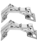 2 Pack Heavy Duty Invisible Hinges for Secret Doors And Low Profile Barn Door Hardware Flush Mount Hidden Hinges in steel