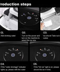 Production steps for Solid Countertop Electric Ice Maker Game Changer that cranks out chewy bullet cubes.