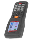 1D Barcode Scanner Portable Data Collector with 2.2 inch color screen showing inventory icons, handheld design.