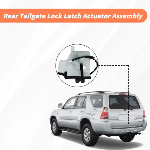 Toyota 4Runner Rear Tailgate Lock Latch Actuator Assembly Replacement for 2003-2009 SR5 4.0L 4.7L Models shown installed