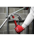 Milwaukee 1 Inch Emc Aluminum Conduit Bender One Hand Pipe Bending Tool Heavy Duty Hydraulic Steel tube being used to bend aluminum tubing.