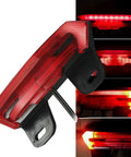 Must-Have Electric Bike Taillight With Bright Led Brake Turn Signals For Superior Night Safety, 36V To 60V Waterproof Rear Light for e-bikes