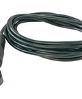 Y-30 Golf Cart Charging Power Cord Built Like A Tank 14 Awg Heavy Duty Workhorse For Coleman Dr48v And Kandi Agm Kruiser 4P Black 16 Ft ETL Listed Dual Voltage Premium Extension Cable, close-up of charging end.