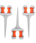 Three Pack Garden Hose Guide Spikes With Durable ABS Roller Guides For Plant Protection Greenhouse And Yard Lawn Care Watering