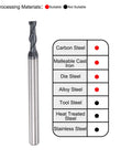 Square Nose End Mill For CNC Router Bits, 3Mm Cutting Diameter, Solid Carbide, AlTiN Coated, 2 Flute Spiral Milling Cutter
