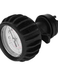 Inflatable Boat Pressure Gauge 0 To 30 PSI 0 To 2 BAR Easy Read Kayak Manometer with black ribbed PVC shell for river rafts.