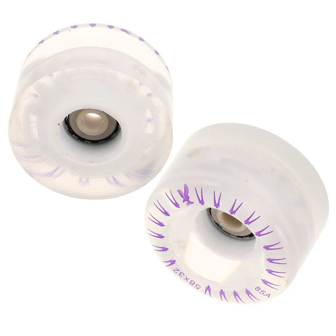 Luminous Led Light Up Quad Skate Wheels For Indoor Outdoor Roller Skates Soft Replacement Parts Flashing Wheels Set For Night Rides