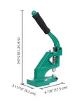 Grommet Tool Kit Hand Punch Press With 3 Die Sizes 1/2 Inch, 3/8 Inch, 1/4 Inch And 900 Eyelets And Washers, side view dimensions