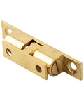 Rock Solid Double Adjustable Brass Ball Catch For Cabinet Doors And Cupboards, Gold Tone Roller Latch, Tension Spring, 60mm