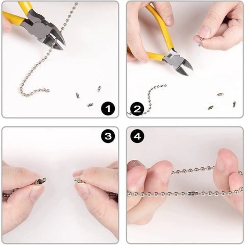 Steps to install Pull Chain Ceiling Fan Switch Replacement 2 Pack Nickel Finish On Off Canopy Switch Two Wire Design ZE109